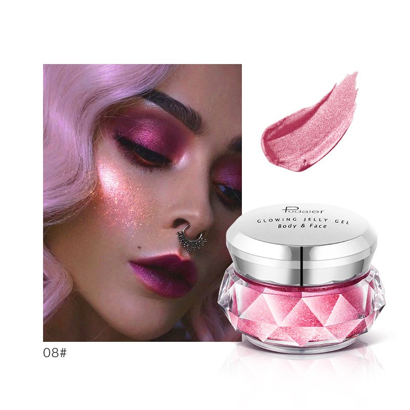 Face Highlighter Jelly Gel Mermaid Eyeshadow Glow Body Glitter Festival Makeup Iluminador Gold Liquid Highlighter Bronzer Face Highlighter Jelly Gel Mermaid Eyeshadow Glow Body Glitter Festival Makeup Iluminador Gold Liquid Highlighter Bronzer